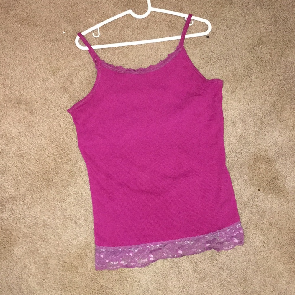 Purple spaghetti strap shirt